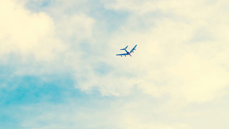 Plane flying away from Egypt