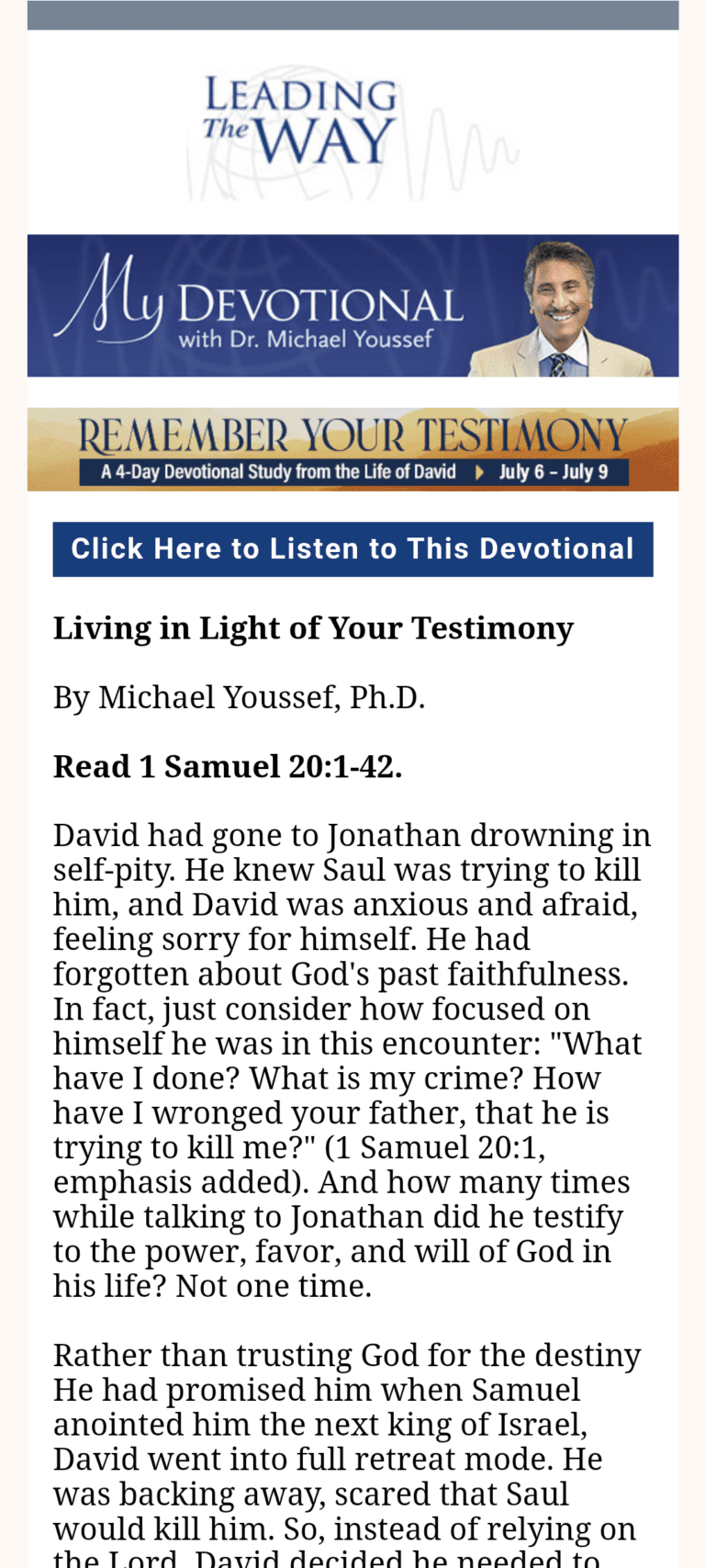 MY Daily Devotional podcast - 5 minute audio Biblical daily devotional