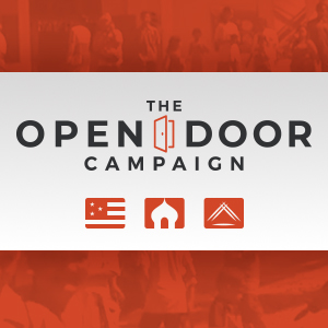 The Open Door Campaign Homepage red/white